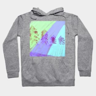 Blue purple green watercolor abstract art Hoodie